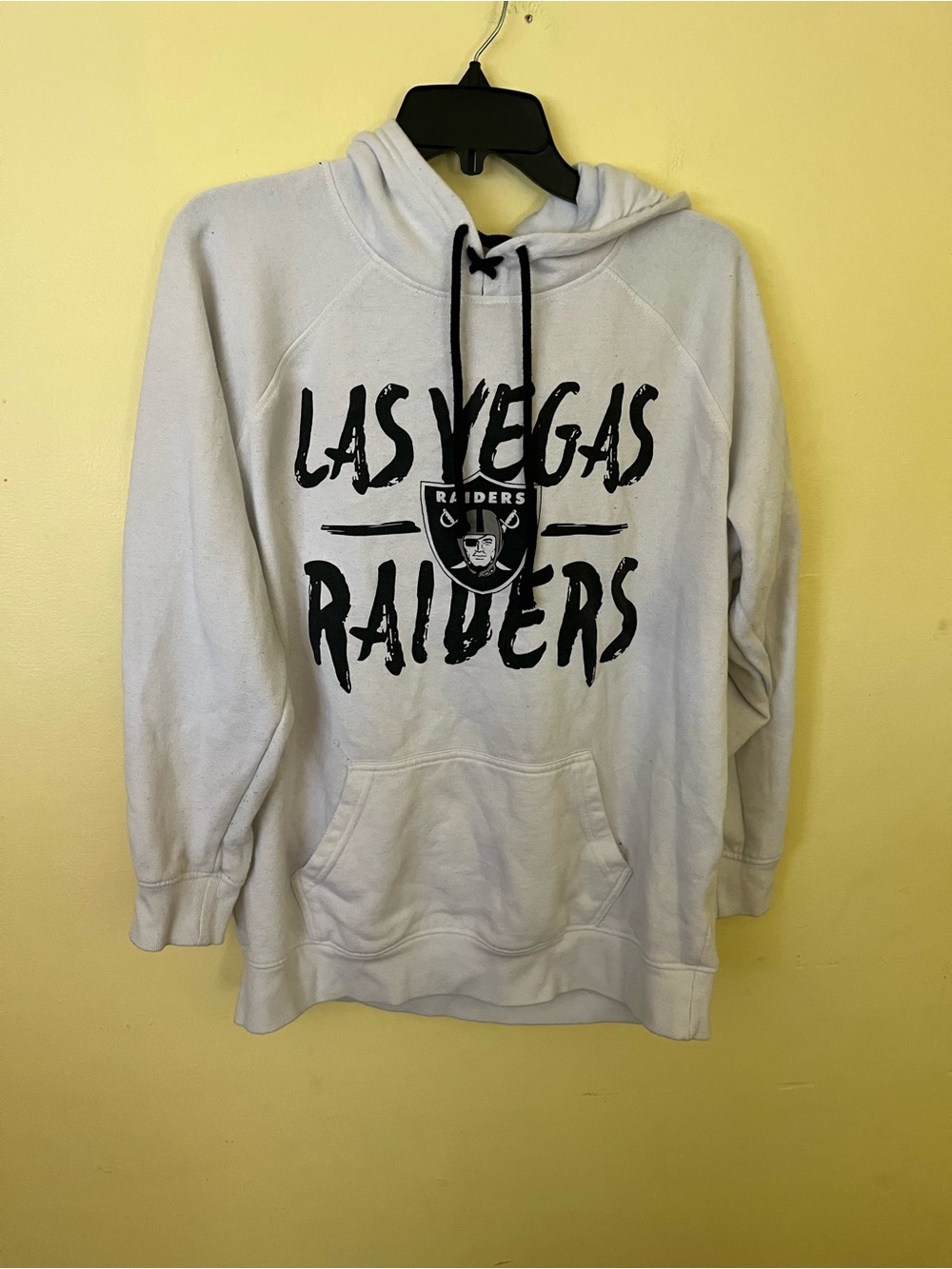 NFL Ultra Gear White Las Vegas Raiders Hoodie Size Large